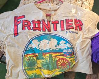 unique top, made out of vintage feed sacks, skirt available too