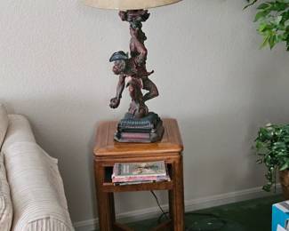 Slender MCM sidetable 