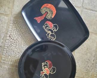 vintage Mushroom trays