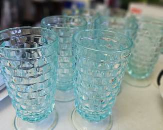 another set ob beautiful turquoise glasses