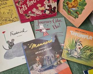 A huge selection of vintage children's books