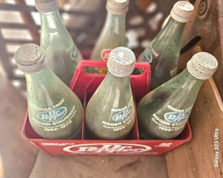 lots of vintage bottles