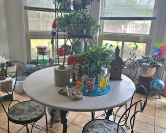 metal ice cream parlor set