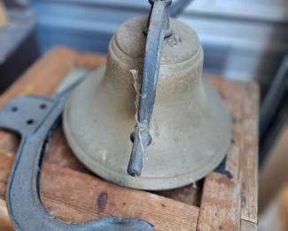 Antique bell with brackets