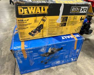 Dewalt Lawn Mower and Kobalt Tile Saw Orlando Estate Auction