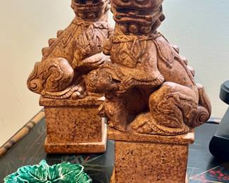 Terra cotta foo dogs