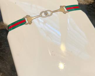 1960s ceramic incense tray with stand by GUCCI