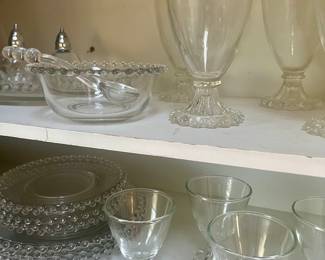 Candle wick snack set for 4 with cake plate 