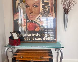 Mid 1800s steamer trunk