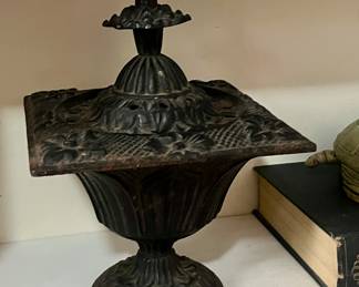 Antique bronze urn