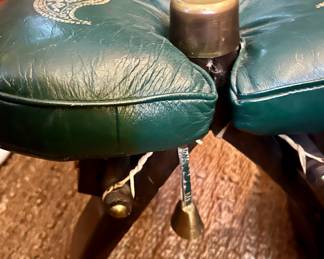 1940s amazing camel saddle in stunning condition…used as footstool.
