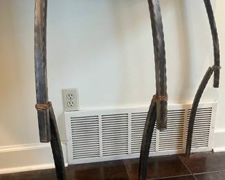 Custom made iron console 