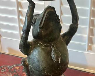 Amazing antique bronze frog from Tibet