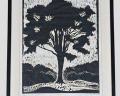 Joyce Day Homan Pencil Signed Artist's Proof Wood Block Print Framed
