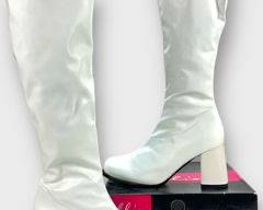 WHITE GOGO BOOTS