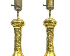 Table Lamps w/Glass Shades