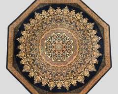 Vintage COURISTAN Persian Style Wool Area Rug Octagon Shape
