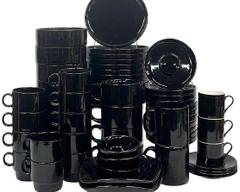 Black Polish Dinnerware