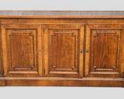 Kindlel Vintage Wood Side Board with Curved Sides 3 Doors
