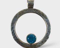 Sterling Modernist Pendant