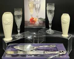 Lenox, bud Vase, crystal glasses & serving pieces