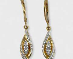14K Diamond Earrings