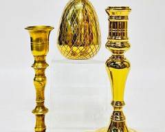 Brass candle holders