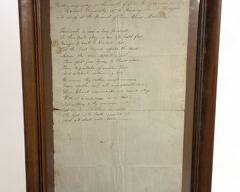 Antique 1807 Handwritten Obituary 