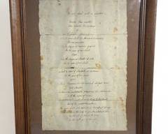 Antique 1807 Handwritten Obituary 