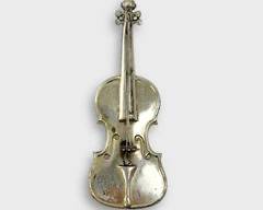 Sterling Violin pin