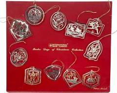 Silverplated Christmas Ornaments
