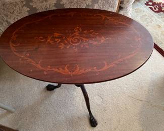 Antique marquetry table