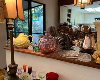 Vintage glass and porcelain