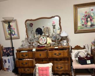 Dresser and mirror