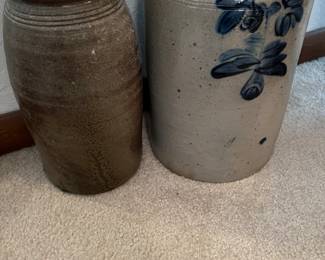 Stoneware Crocks, pots