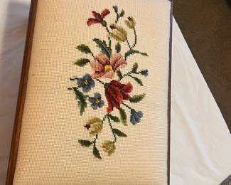Needlework footstool
