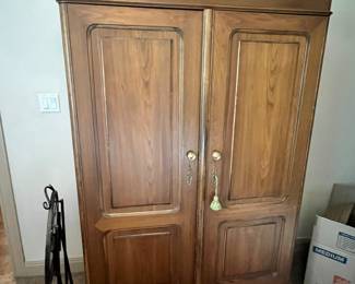 Solid wood armoire 