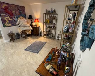 sculptures , pottery , carvings