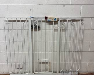 Extra wide and tall doggy door with mini door