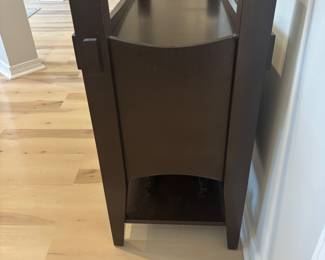 Glass Top Server with storage and built in wine rack $250.00        50"W 20"D 36.25"T