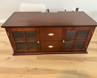 Entertainment TV Stand with storage. $100.00                            48"W 21"D 20.5"T