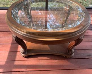 Round Glass Top coffee Table $   75.00                                                                             38" diameter 20"T