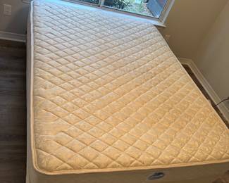 Sears O-pedic Queen Bed $150.00  mattress, box spring and frame.