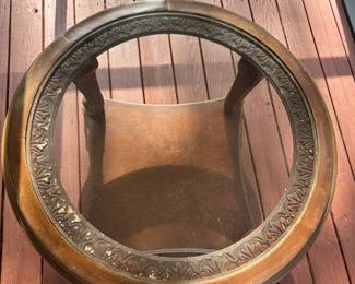 Round Glass Top coffee Table $  75.00                                                                                 38" diameter 20"T