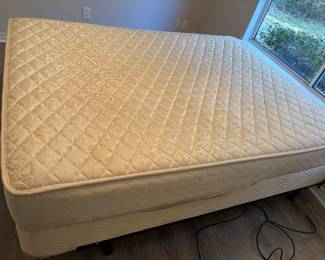 Sears O-pedic Queen Bed $150.00  mattress, box spring and frame.