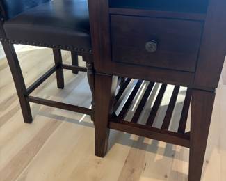 Dinning Tables 4 chairs and a bench.                            Table: 62"L 40"W 36"T                                                                                     Chairs: 20"W 20"D 44"T                                                                                  Bench: 40"W 17"D 24"T