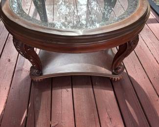 Round Glass Top coffee Table $  75.00                                                                             38" diameter 20"T