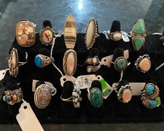 An array of the sterling rings offered