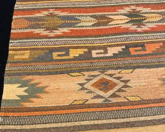 Gorgeous hand-woven Native American rug.