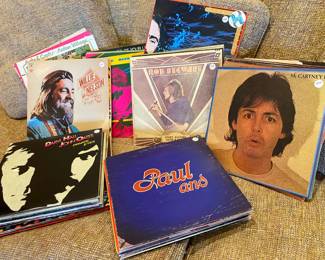 Some of the vintage vinyl selections.